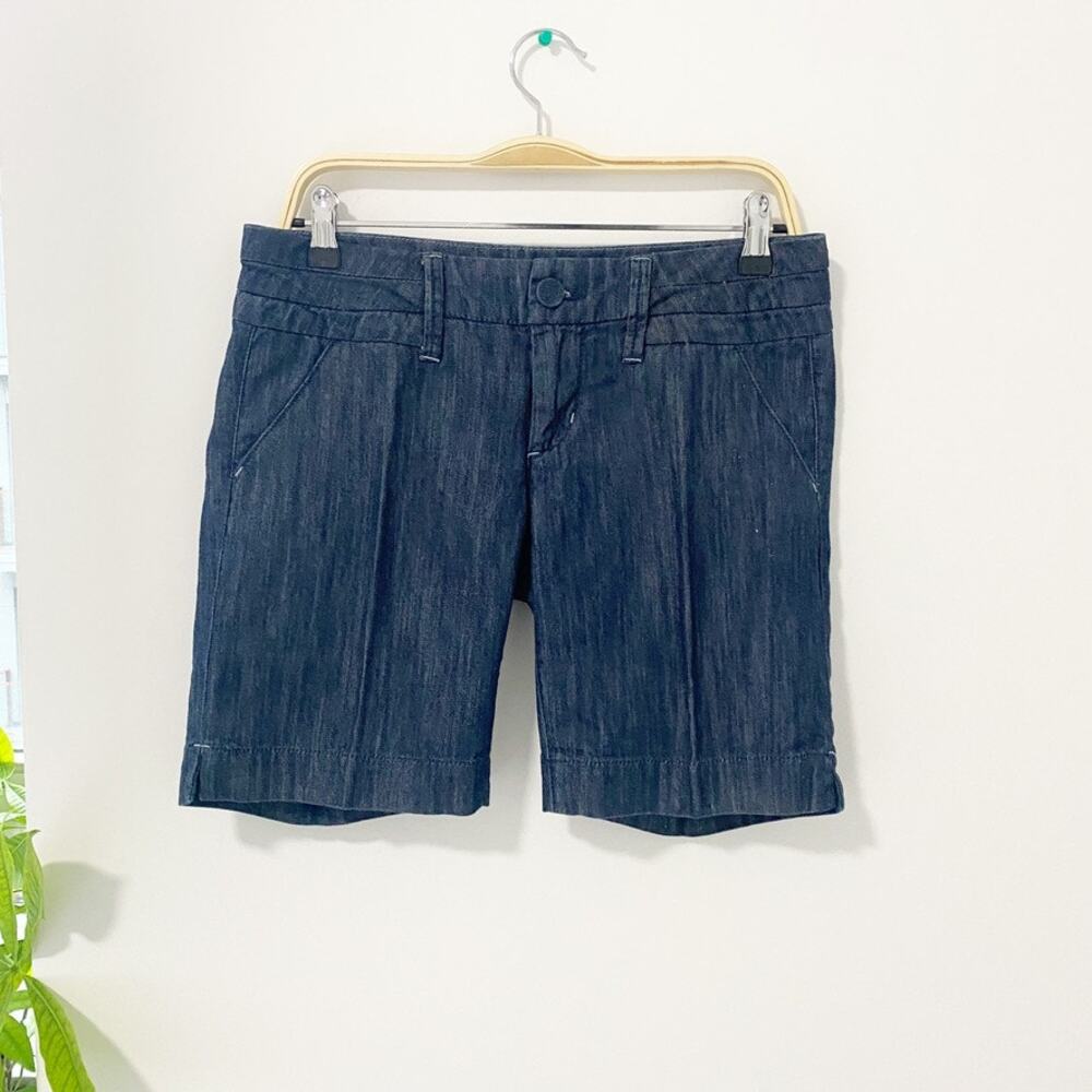 American Eagle Dark Blue Denim Shorts Size 6